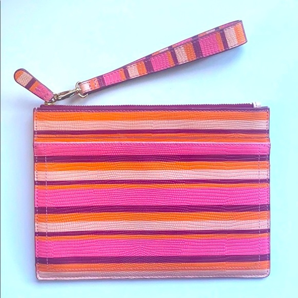14th & Union Striped Wristlet